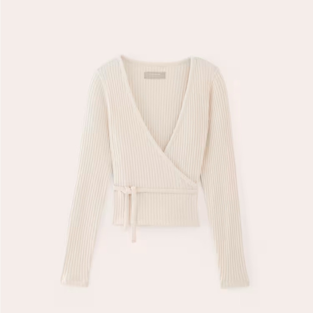 Everlane Cozy Rib Wrap Top